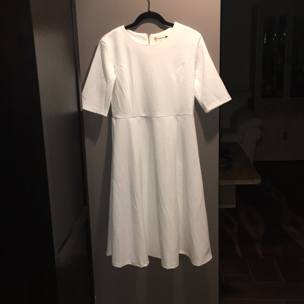 simple white dress